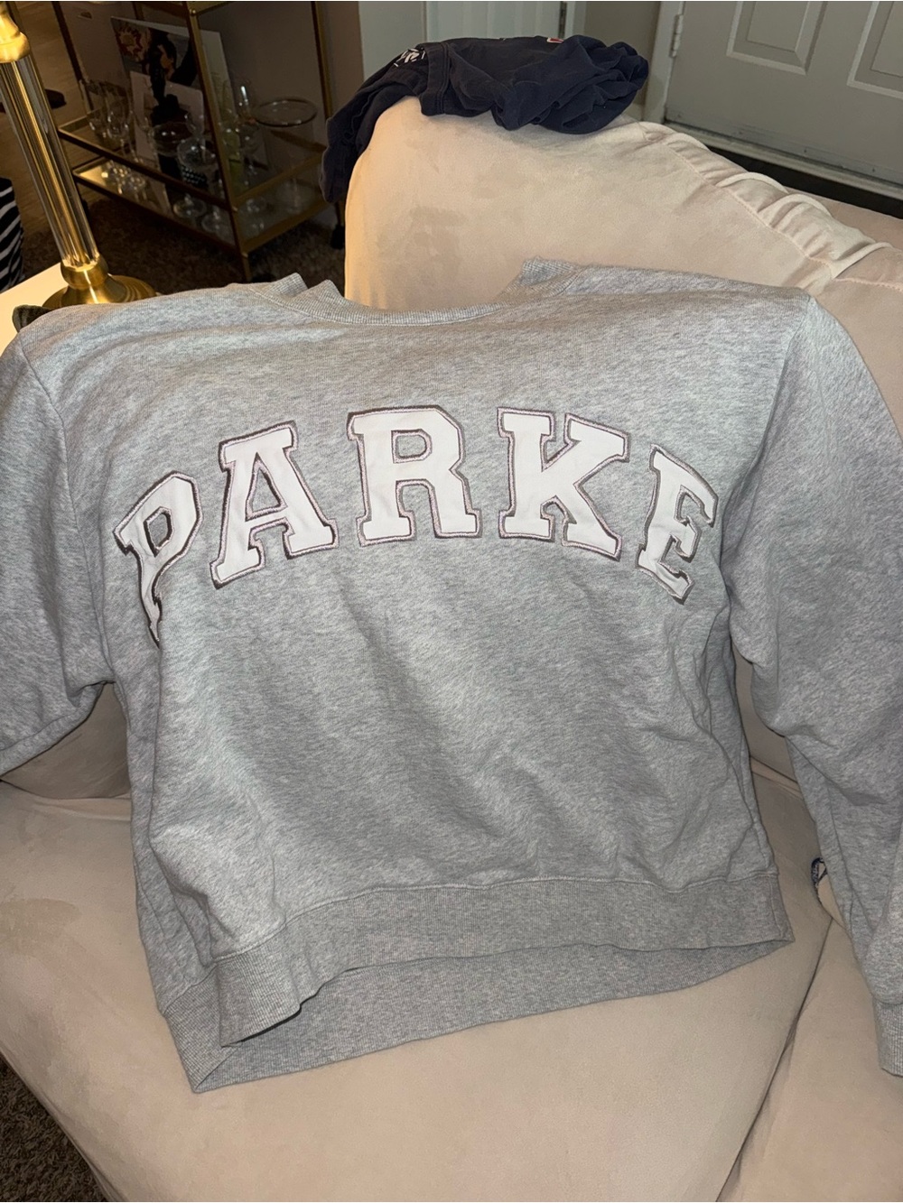 Parke Women's Gray Crewneck Sweatshirt